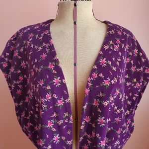 Pleasantly Purple Floral Cape
